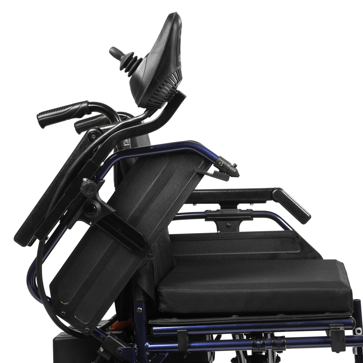 Кресло-коляска инвалидная ORTONICA Pulse 120 с электроприводом (2х36Ah), до 125кг (цельно-литые шины, ширина сиденья 45,5см) - 18